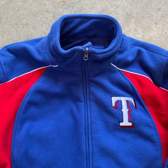 Texas Rangers Fleece Zip Up Jacket Large - Picture 3 of 6